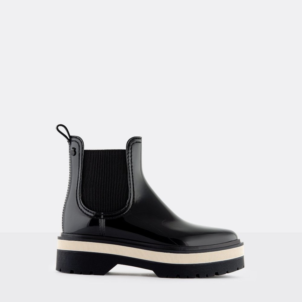SOLD - LIKE NEW! - Lemon Jelly Netty Boot in Black / White - Size 37